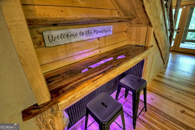 179 Huckleberry Ln, Ellijay, GA 30536 - bar with hardwood / wood-style flooring
