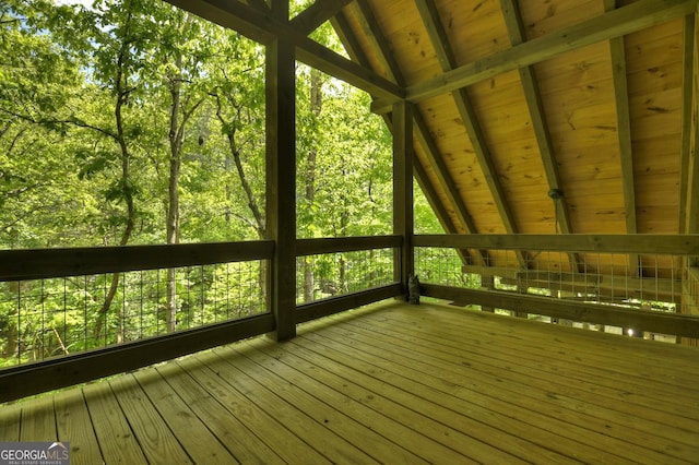 179 Huckleberry Ln, Ellijay, GA 30536 - view of unfurnished sunroom