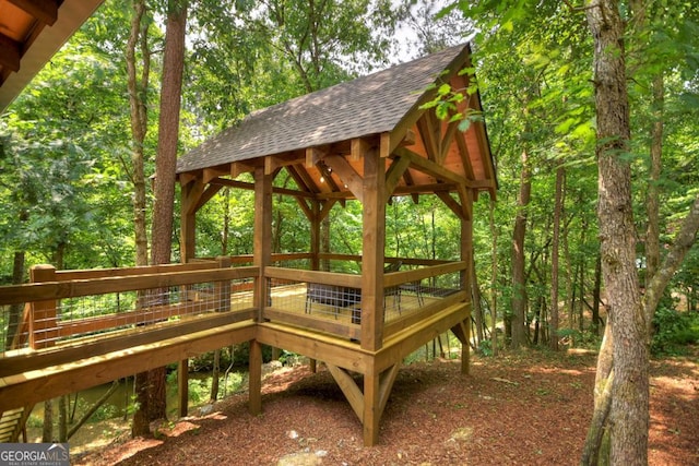 179 Huckleberry Ln, Ellijay, GA 30536 - view of property's community with a gazebo and a deck