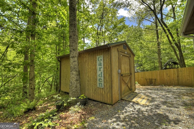 179 Huckleberry Ln, Ellijay, GA 30536 - view of shed with fence