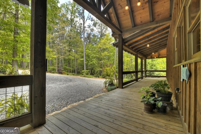 179 Huckleberry Ln, Ellijay, GA 30536 - view of wooden terrace
