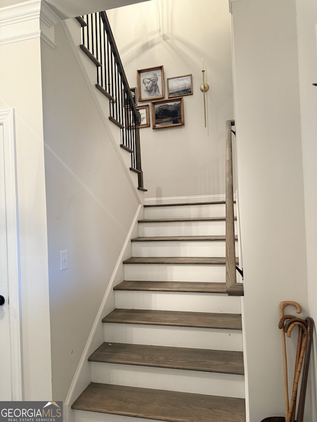 view of stairway