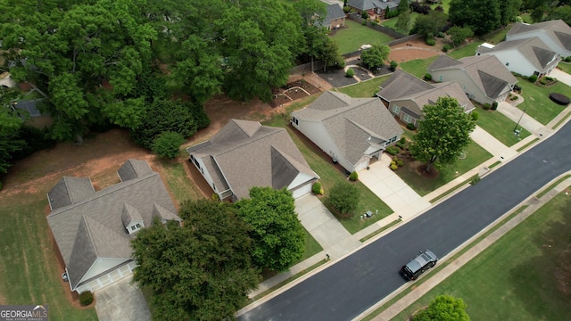 aerial overview of property's location featuring nearby suburban area