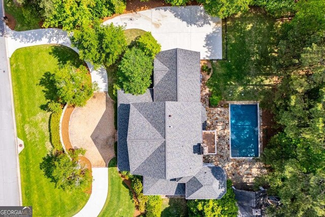 view from above of property