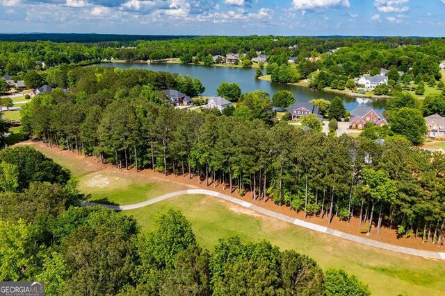 drone / aerial view of a nearby body of water
