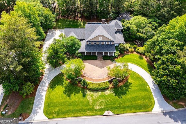 view of subject property