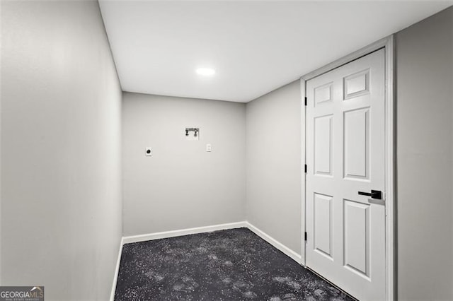 86 Williams Rd, Dallas, GA 30132 - laundry area with baseboards and hookup for an electric dryer