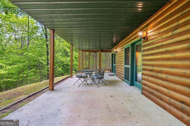 1600 My Mountain Rd, Morganton, GA 30560 - view of patio featuring outdoor dining space