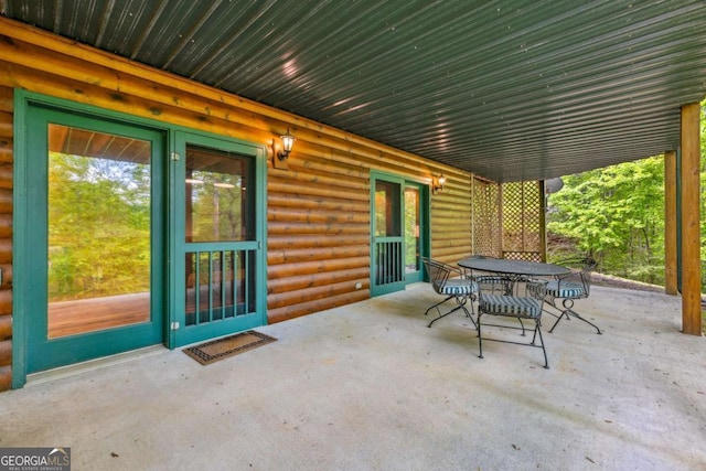 1600 My Mountain Rd, Morganton, GA 30560 - view of patio with outdoor dining space
