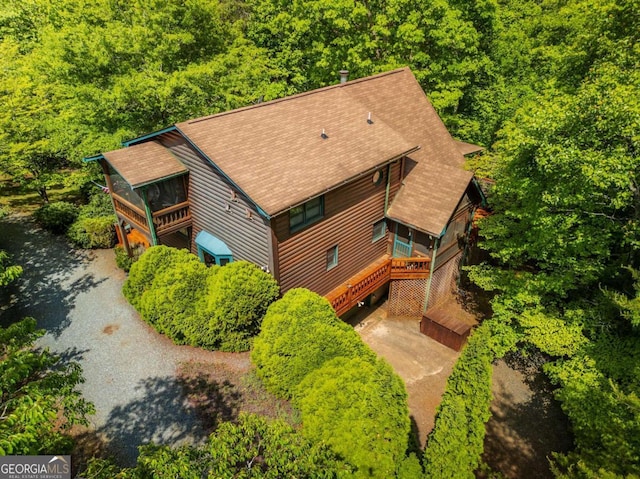 1600 My Mountain Rd, Morganton, GA 30560 - aerial view of property and surrounding area with a heavily wooded area