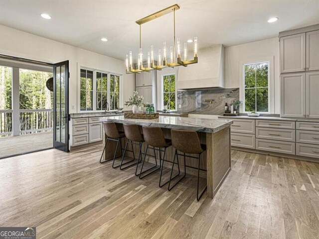 2000 Birmingham Rd, Milton, GA 30004 - dining space featuring recessed lighting and light wood-style floors