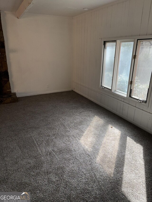 175 Thigpen Rd, Newnan, GA 30263 - carpeted empty room with wood walls