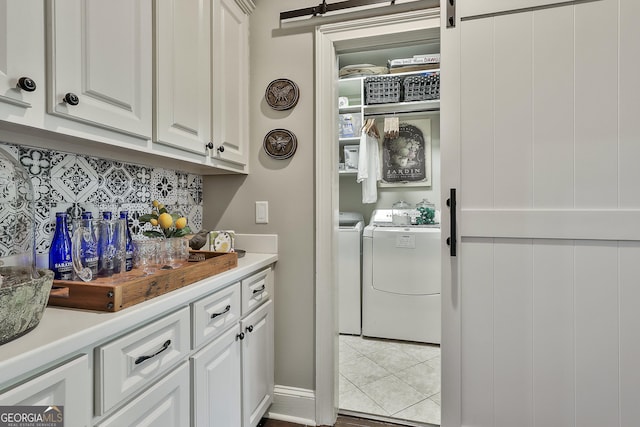 100 Rosemont, Peachtree City, GA 30269 - washroom with washing machine and clothes dryer and tile patterned flooring