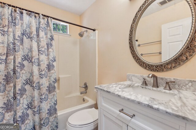 114 Pineneedle Ct, Kingsland, GA 31548 - full bath with shower / tub combo, vanity, and toilet
