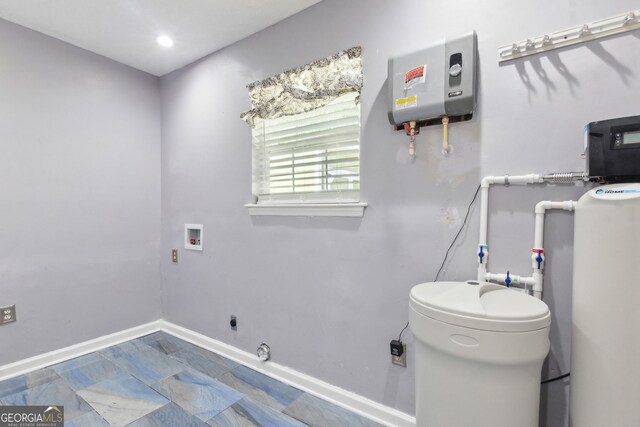 114 Pineneedle Ct, Kingsland, GA 31548 - washroom with hookup for a washing machine, electric dryer hookup, and baseboards
