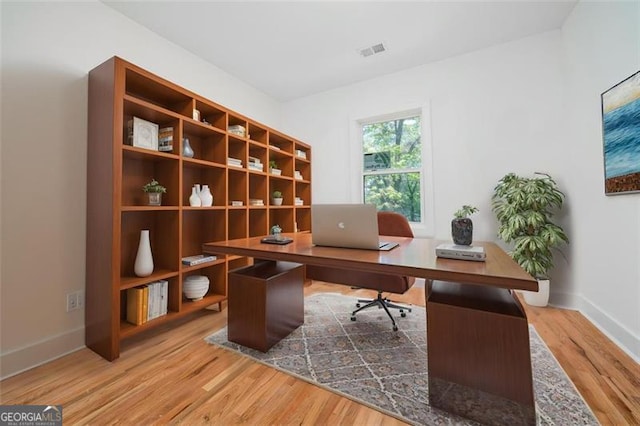 140 Racine St, Atlanta, GA 30314 - office space with baseboards and wood finished floors