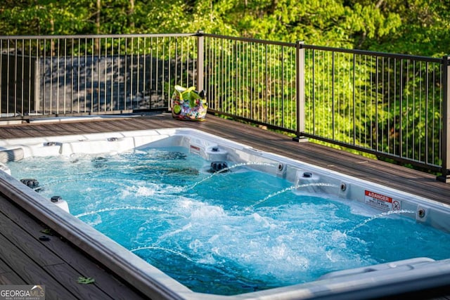 312 Charles Rd, Ellijay, GA 30540 - view of pool featuring a wooden deck