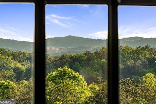 312 Charles Rd, Ellijay, GA 30540 - view of mountain background with a heavily wooded area