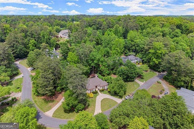 194 Sentinel Pl SE, Marietta, GA 30067 - aerial view of property and surrounding area with a forest