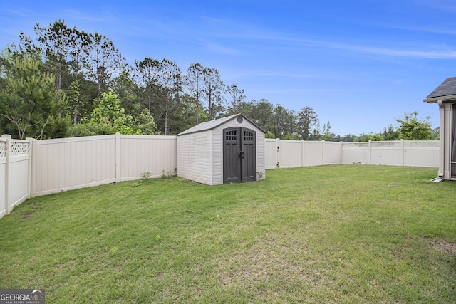 206 Brookview Dr, Newnan, GA 30265 - view of yard with a storage shed and an outdoor structure