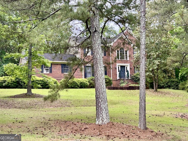 1808 Stoney Crest Dr, Elberton, GA 30635 - view of front of house with brick siding and a front lawn