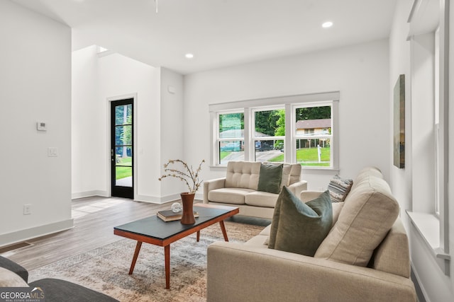 2318 Polar Rock Ter, Atlanta, GA 30315 - living area featuring recessed lighting, light wood finished floors, and baseboards