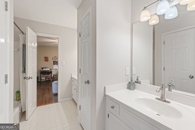 420 Windswept Ct, Roswell, GA 30075 - bathroom featuring vanity and tile patterned floors