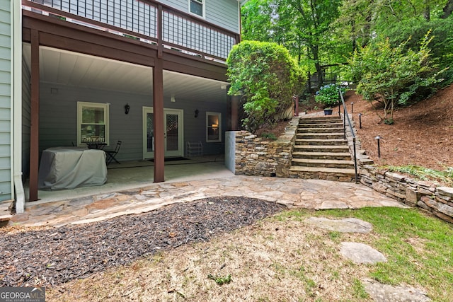 420 Windswept Ct, Roswell, GA 30075 - view of yard featuring stairs and a patio area