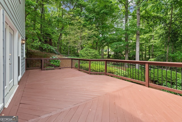 420 Windswept Ct, Roswell, GA 30075 - view of wooden deck