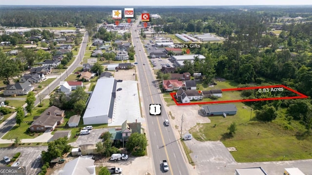 298 S Main St, Baxley, GA 31513 - aerial view of property's location with property boundaries highlighted