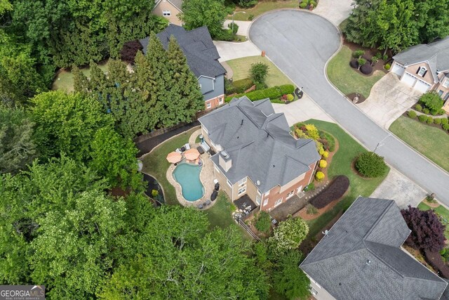 6317 Benbrooke Overlook NW, Acworth, GA 30101 - bird's eye view of a pool area