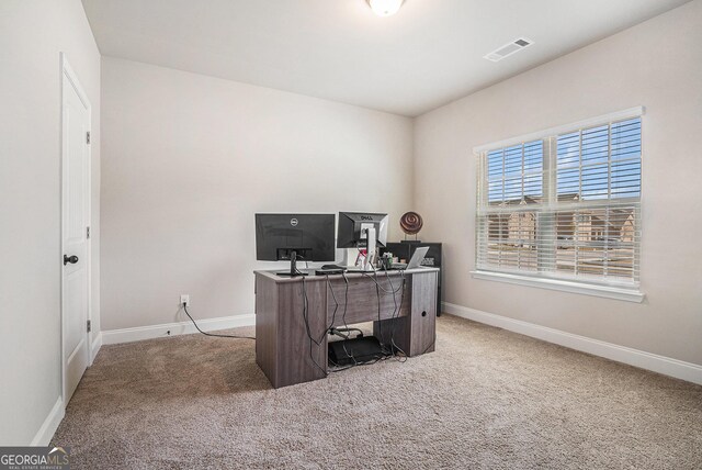 3415 Linstead Ct, Loganville, GA 30052 - office area with baseboards and carpet