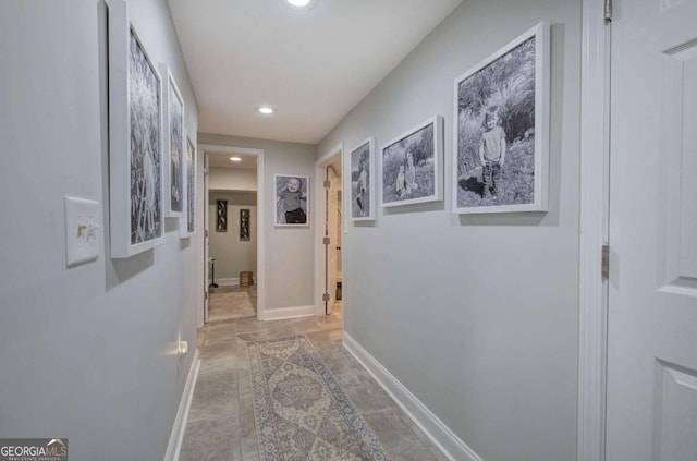 118 Arrowhead Dr, Cartersville, GA 30120 - hall with baseboards and recessed lighting