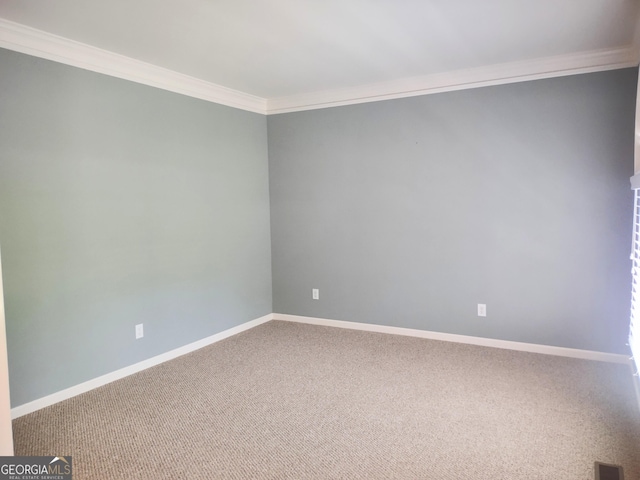 308 Bell Isle, Mcdonough, GA 30252 - carpeted spare room featuring crown molding and baseboards