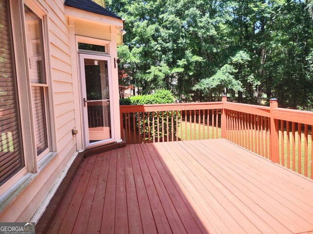 308 Bell Isle, Mcdonough, GA 30252 - view of wooden terrace
