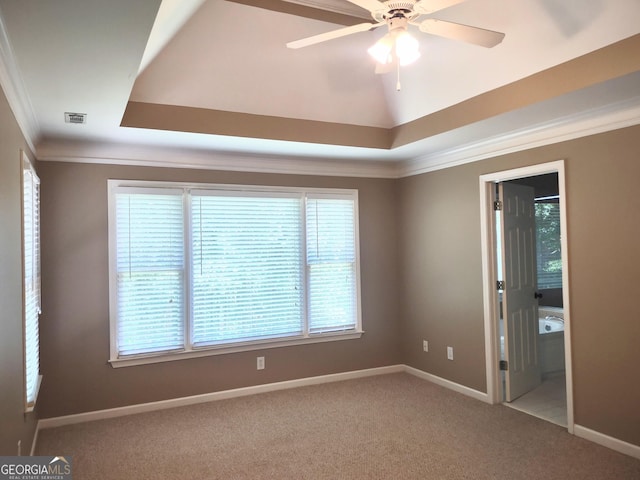 308 Bell Isle, Mcdonough, GA 30252 - unfurnished bedroom with ornamental molding, multiple windows, carpet, and baseboards