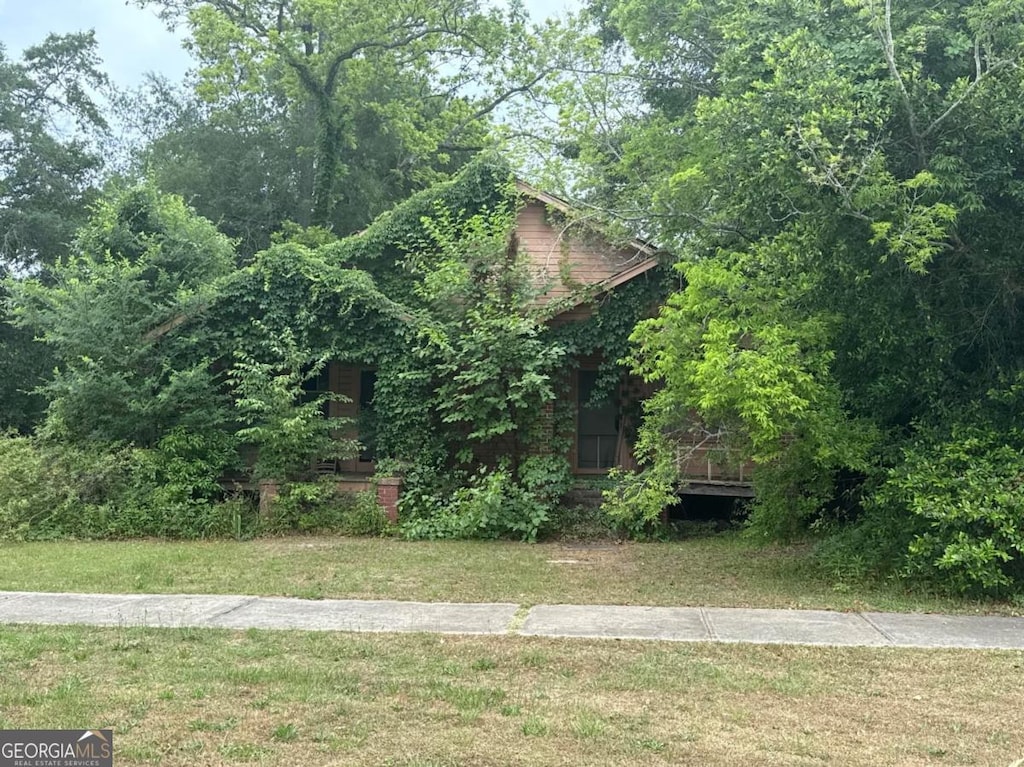 view of grassy yard
