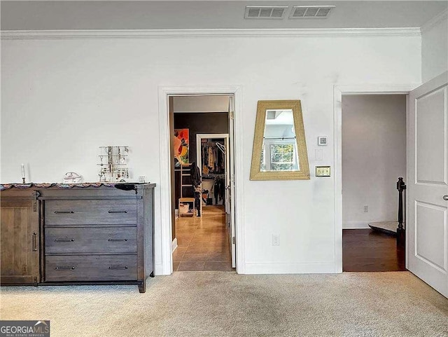 1127 Provence Ln, Decatur, GA 30033 - bedroom with crown molding, carpet floors, and baseboards