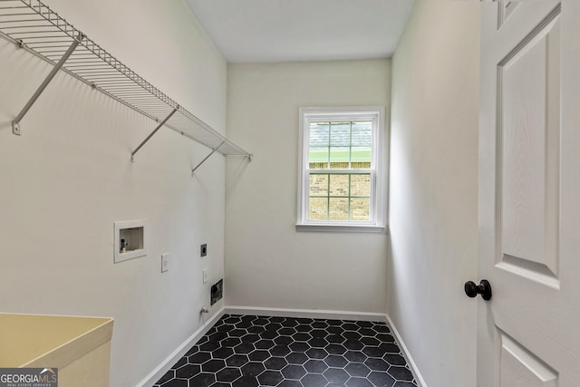 3153 Daleview Way SW, Atlanta, GA 30331 - laundry area featuring washer hookup, electric dryer hookup, and tile patterned floors