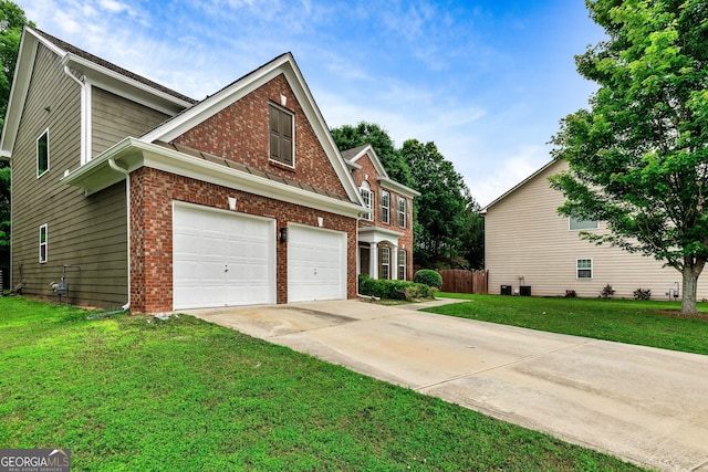3153 Daleview Way SW, Atlanta, GA 30331 - view of side of home with concrete driveway, brick siding, and a garage