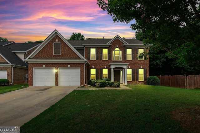 3153 Daleview Way SW, Atlanta, GA 30331 - colonial inspired home with brick siding and concrete driveway