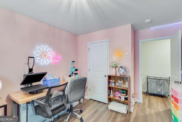 3426 Abbey Way, Gainesville, GA 30507 - office featuring light wood-style flooring and baseboards