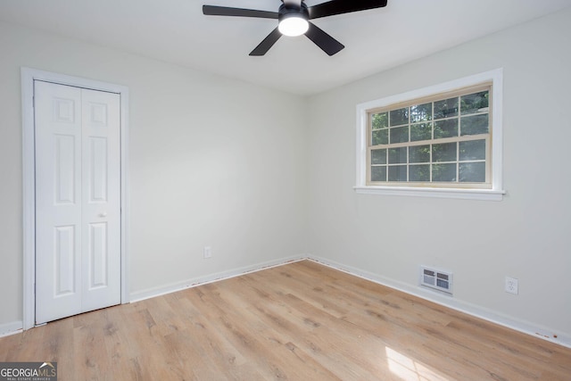 3193 Trasher Cir, Decatur, GA 30032 - spare room featuring wood finished floors, ceiling fan, and baseboards