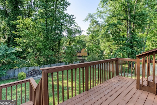 3193 Trasher Cir, Decatur, GA 30032 - view of wooden terrace