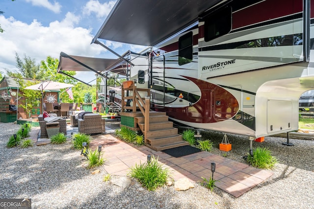 344 Choestoe Falls Cir, Blairsville, GA 30512 - exterior space featuring an outdoor hangout area