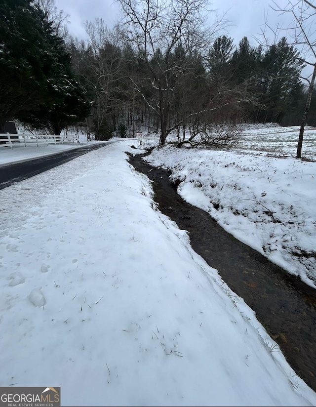 344 Choestoe Falls Cir, Blairsville, GA 30512 - view of snowy yard