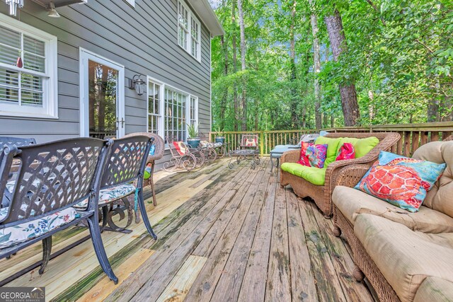 4250 Edgewater Ct NW, Kennesaw, GA 30144 - deck with an outdoor hangout area and outdoor dining space