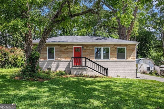 3456 Maryvale Dr, Decatur, GA 30032 - view of front facade with brick siding and a front lawn