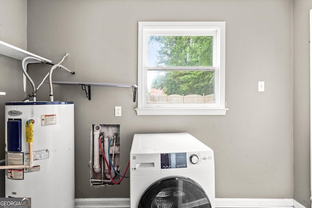 125 Sycamore Dr, Athens, GA 30606 - laundry room featuring washer / dryer and water heater