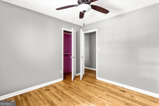 125 Sycamore Dr, Athens, GA 30606 - spare room with ceiling fan and light wood finished floors